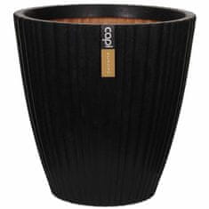 Petromila vidaXL Capi Váza elegantná zúžená Urban Tube 55x52 cm čierna KBLT802