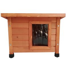 Petromila vidaXL @Pet Vonkajší domček pre mačky 57x45x43 cm, drevo, hnedý