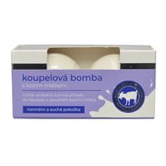 VIVACO Súprava - Šumivé kúpeľové bomby s kozím mliekom 2 x 75g