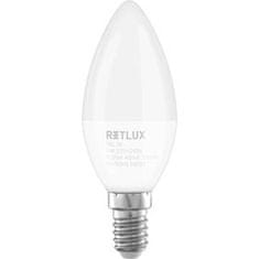 Retlux REL 35 Sada LED žiaroviek Candle LED C37 4x5W E14, teplá biela 50005709