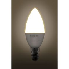 Retlux REL 35 Sada LED žiaroviek Candle LED C37 4x5W E14, teplá biela 50005709