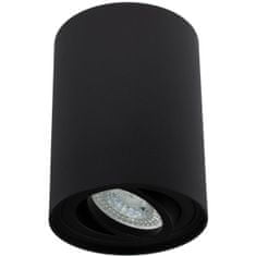 LUMILED Prisadené okrúhle halogénové svietidlo GU10 čierna pohyblivá trubica AMAT-L 115mm