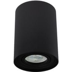 LUMILED Prisadené okrúhle halogénové svietidlo GU10 čierna pohyblivá trubica AMAT-L 115mm