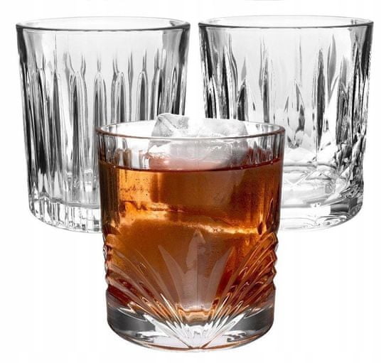 Koopman Sada pohárov na whisky 3 kusy 330 ml