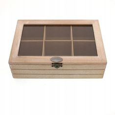 Koopman Dekoratívna drevená krabička na čaj 24 x 16 cm