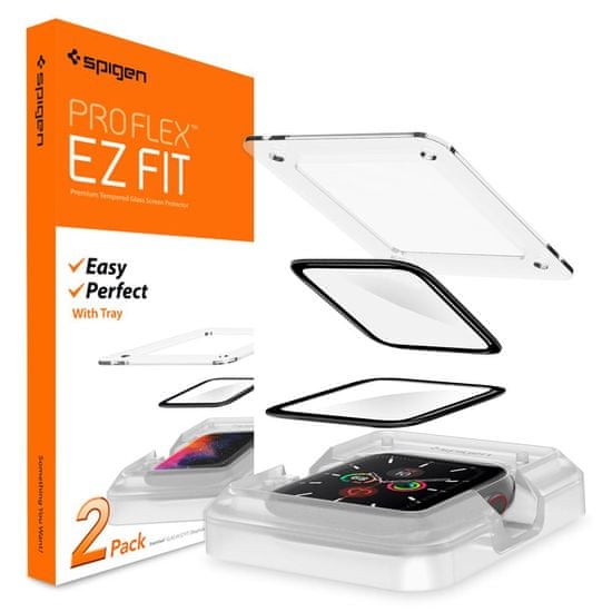 Spigen Pre Flex EZ Fit 2 Pack - Apple Watch SE 2022/6/SE/5/4 (40mm), AFL01219