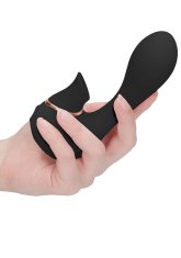 Shots Toys Irresistible Mythical black vibrátor so stimulátorom klitorisu