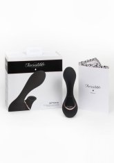 Shots Toys Irresistible Mythical black vibrátor so stimulátorom klitorisu