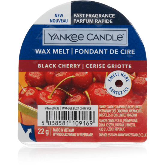Yankee Candle BLACK CHERRY - Vonný vosk 22 g