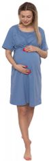 INFANTILO Tehotenská košeľa na dojčenie - Jeans - veľ. L/XL