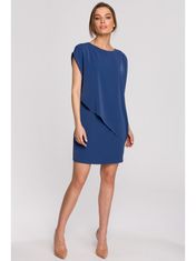 Style Stylove Dámske mini šaty Ishilla S262 nebesky modrá L