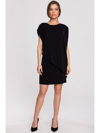 Style Stylove Dámske mini šaty Ishilla S262 čierna