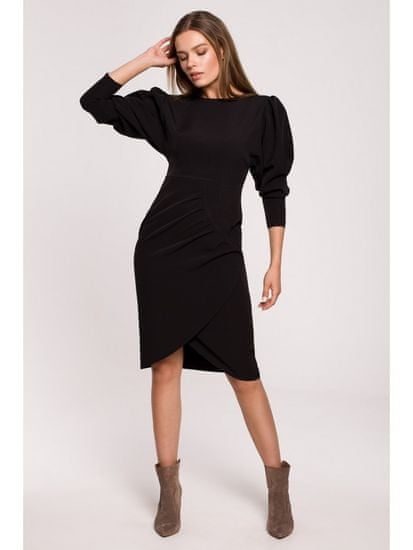 Style Stylove Dámske spoločenské šaty Avalt S284 čierna