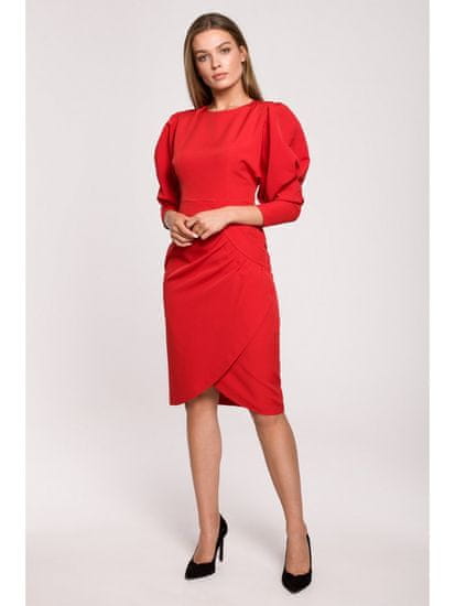 Style Stylove Dámske spoločenské šaty Avalt S284 červená