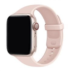 TopQ Silikónový remienok Gummy pre Apple Watch 42-44-45-49 mm ružový 95833