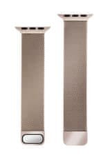 TopQ Kovový remienok LUXURY Magnet pre Apple Watch 38-40-41 mm zlatý 95812