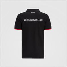 Porsche polo tričko TEAM 23 černo-bielo-červené L