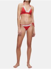 Calvin Klein Červený dámsky spodný diel plaviek Calvin Klein Underwear XS