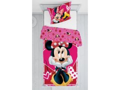 Jerry Fabrics Posteľné obliečky Minnie Mouse Hearts