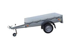 Plachta na prívesný vozík 2320 x 1320 mm, sivá, CZ výroba (tkaná plachtovina 650 g/m2)