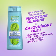 Garnier Očisťujúci šampón pre všetky typy vlasov s lupinami Fructis Antidandruff (Re-Oxygen Shampoo) (Objem 250 ml)