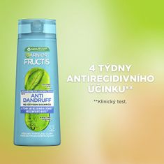 Garnier Očisťujúci šampón pre všetky typy vlasov s lupinami Fructis Antidandruff (Re-Oxygen Shampoo) (Objem 250 ml)