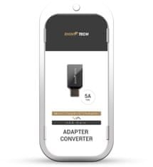 RhinoTech adaptér / redukce USB-C - USB-A, M/F, čierna