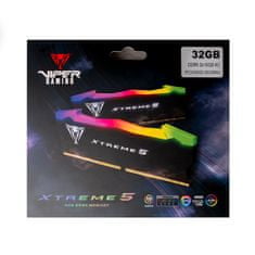 Patriot Viper Xtreme 5/DDR5/32GB/8000MHz/CL38/2x16GB/RGB/Black