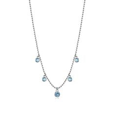 Brosway Blyštivý oceľový náhrdelník so zirkónmi Desideri BEIN014