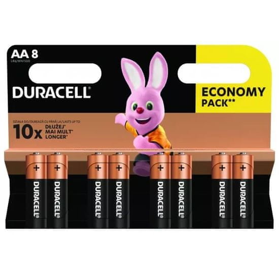 Duracell Duracell Basic alkalická baterie 8 ks (AA)