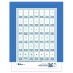Vidaxl rillprint Samolepiace štítky 105x48 mm 1000 listov biele