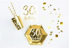 Metalické konfety číslo 30 - zlaté - 15 g