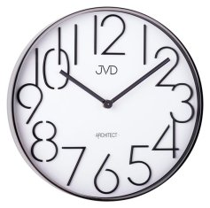 JVD Designové kovové hodiny Architect- HC06.2, 30cm