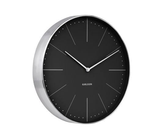 Karlsson Dizajnové nástenné hodiny 5681BK 38cm