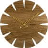 Dubové hodiny so zlatými ručkami VCT1030, 45cm
