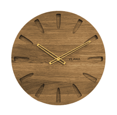 Vlaha Dubové hodiny zlaté ručičky VCT1020, 45cm