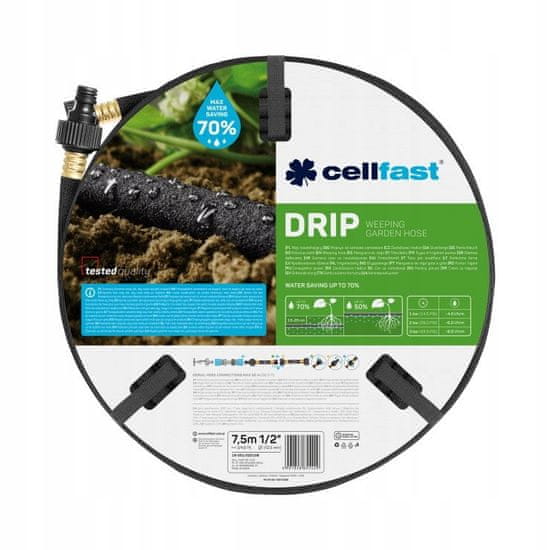 Cellfast Záhradná hadica DRIP 1/2" 7,5 m na kvapkovú závlahu