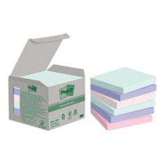 Post-It Bloček Super Sticky NATURE, pastelové farby, veľkosť 76x76 mm, 6 bločkov po 100 lístkov