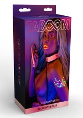 taboom Taboom Glow In The Dark Collar & Chain Leash obojok s vodítkom