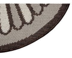 Hanse Home Protišmyková rohožka Weave 105252 Taupe Brown Cream 50x80