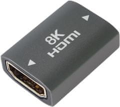 PremiumCord adaptér / spojka HDMI A - HDMI A, Female/Female, 8K@60Hz, kovová