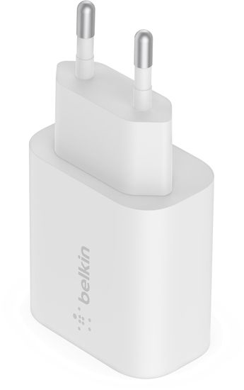 Belkin síťová nabíječka PPS, USB-C PD, 25W, biela