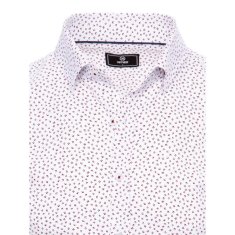 Dstreet Pánska košeľa s krátkym rukávom IKA biela kx1016 XL