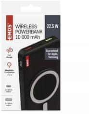 EMOS bezdrátová powerbanka WI 1022D, 10000 mAh, 22.5W, čierna
