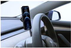 CellularLine univerzální držiak do auta Mag Screen pro elektromobil Tesla, s podporou MagSafe, čierna