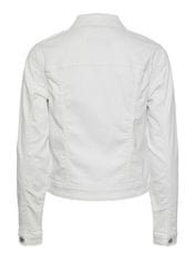 Pieces Dámska džínsová bunda PCOIA 17123702 Bright White (Veľkosť M)