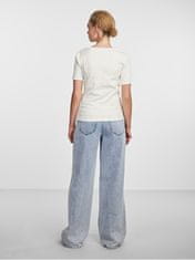 Pieces Dámske tričko PCTANIA Slim Fit 17135430 Bright White (Veľkosť S)
