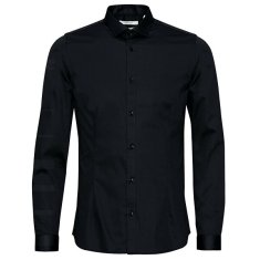 Jack&Jones Pánska košeľa JJPRPARMA Slim Fit 12097662 Black (Veľkosť XXL)