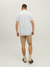 Jack&Jones Pánska košeľa JJESUMMER Slim Fit 12220136 White (Veľkosť L)