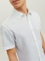 Jack&Jones Pánska košeľa JJESUMMER Slim Fit 12220136 White (Veľkosť L)